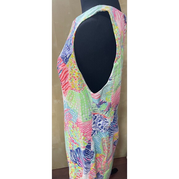 LILLY PULITZER Roar Of The Sea " MILA" SLEEVELESS SHIFT DRESS SIZE 10 $178 New! - Picture 3 of 13